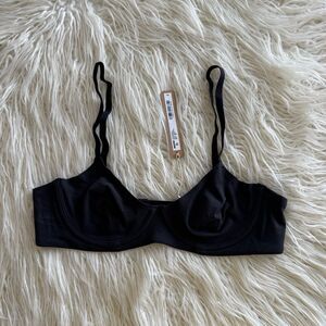 Skims Fits Everybody Unlined Demi Bra Onyx Size 36A